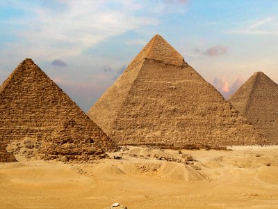 Great Pyramids of Giza in Cairo