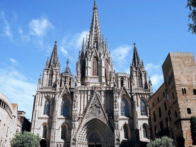 The Metropolitan Cathedral Basilica of Barcelona in Barcelona