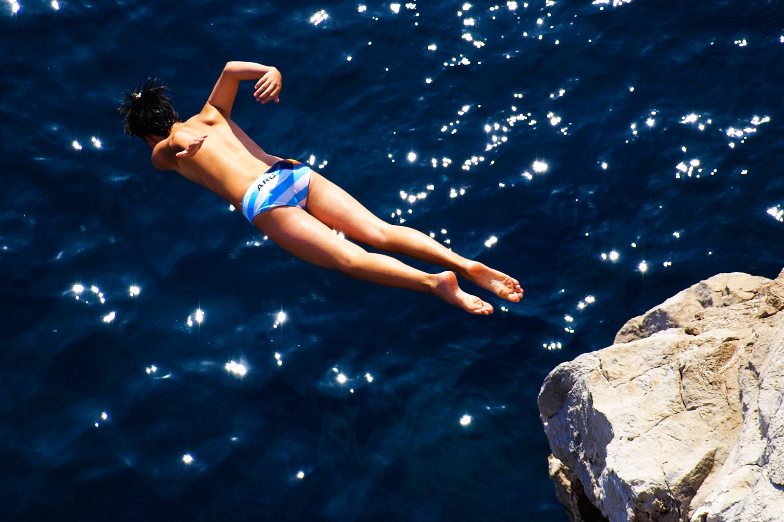 Top-3 places for diving from the rocks in Dubrovnik