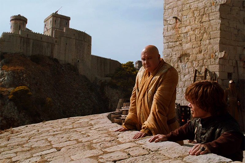 Tyrion Lannister and Varys are planning the defense of King's Landing, Dubrovnik