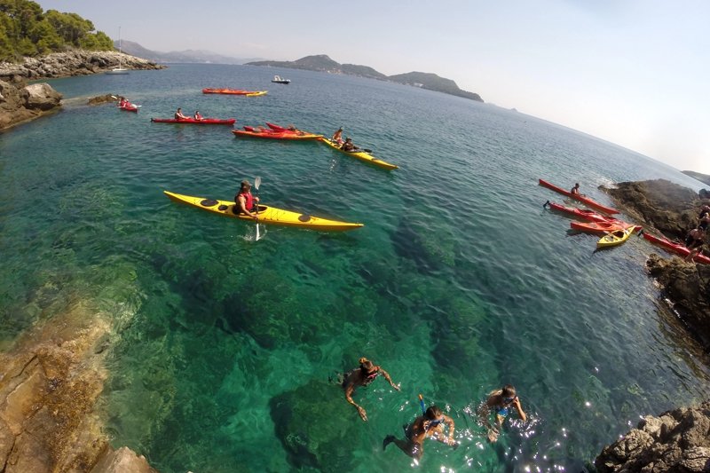 30-minute stop at the beach, Dubrovnik