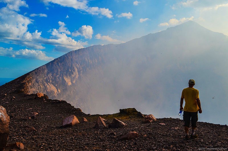 Crater of Telica volcano, Leon