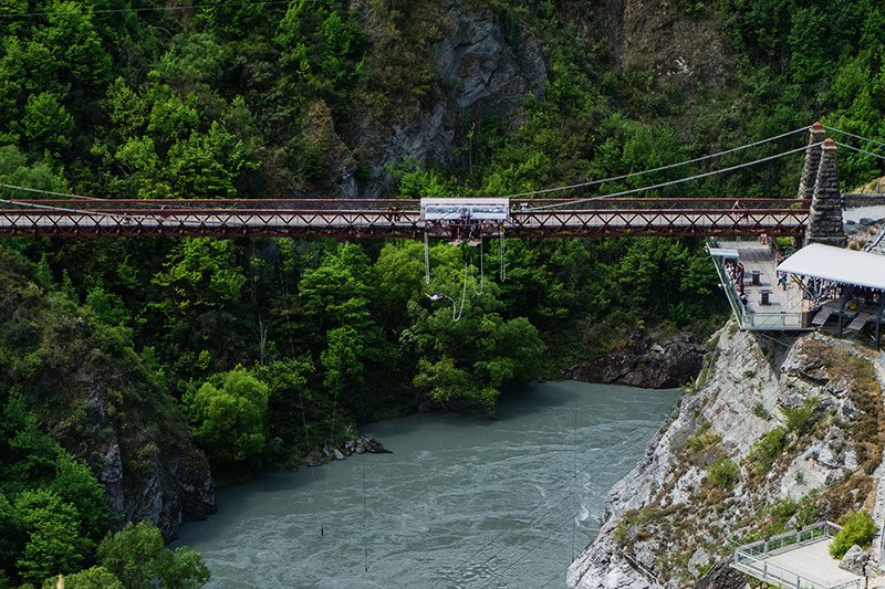 Bangy-jumping on Kawarau bridge, Queenstown