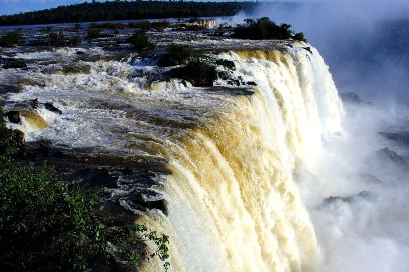 On the edge of the Iguazu Falls, Iguazu