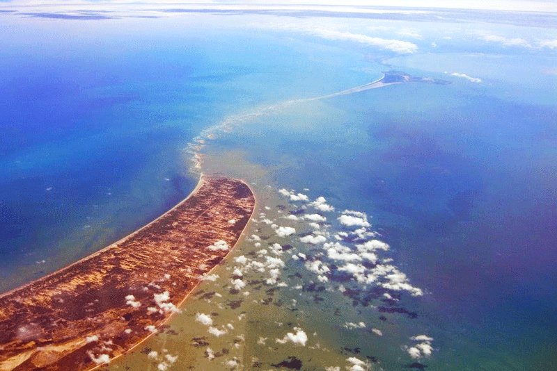 Adam's Bridge bird's eye view, Mannar