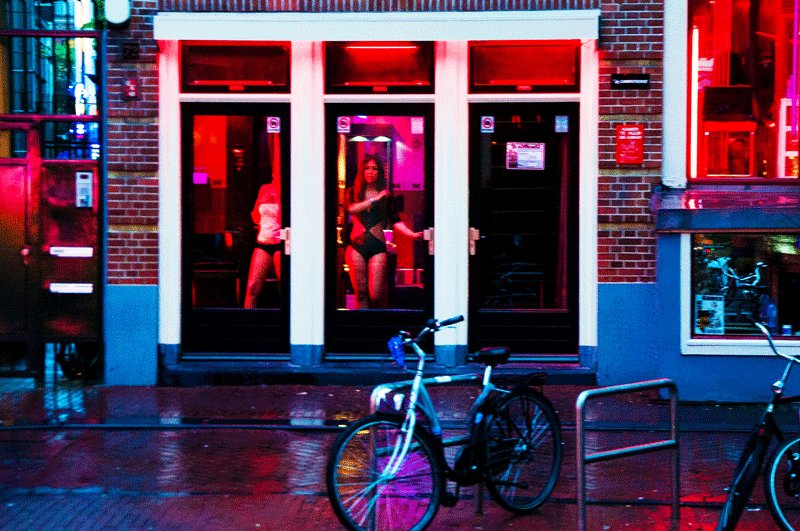 Red Light District Amsterdam Windows Map 8478