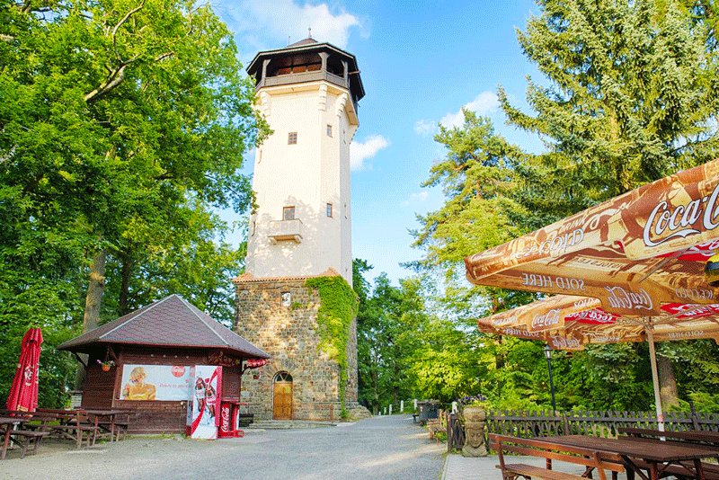 Diana Tower entrance, Karlovy Vary