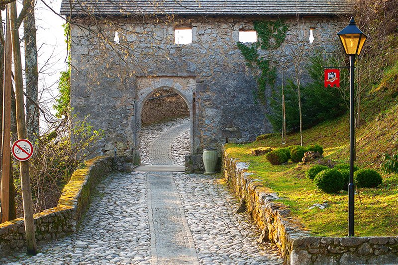 Entrance to Bled Castle, Ljubljana