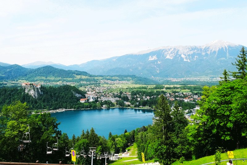 You can observe the Julian Alps and Bled lake from the mount, Ljubljana