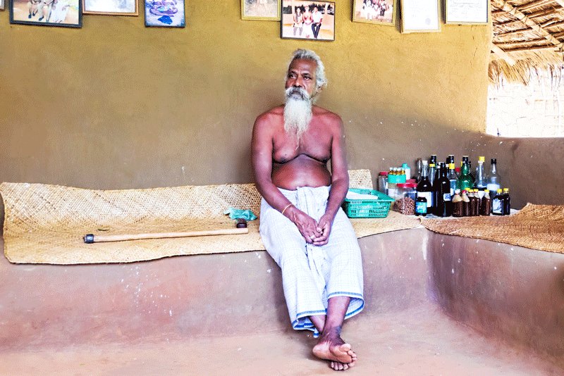 The Veddas tribe chiefs are public figures. Giving interviews and visiting conferences are their common practice, Kandy