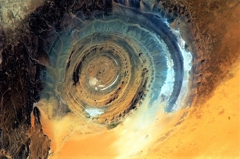 NASA shot of Sahara Eye, Nouakchott