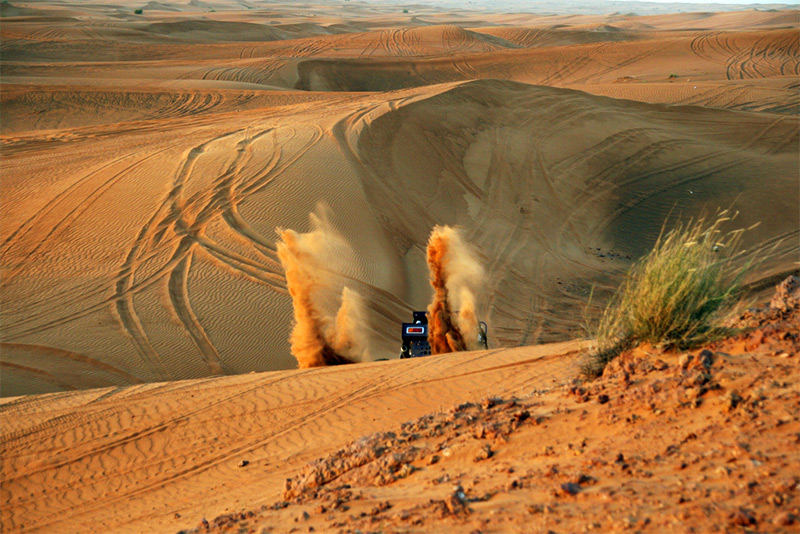 Desert safari dune buggy/ATV driving in Dubai
