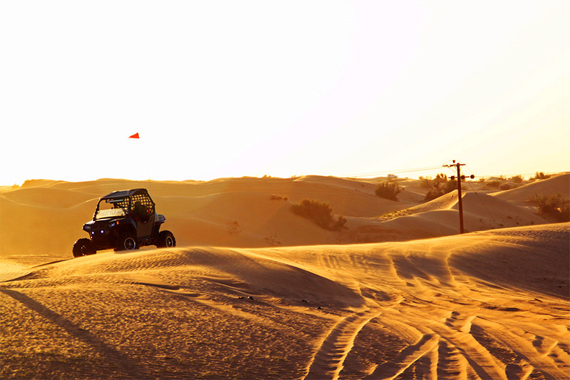 Desert safari dune buggy/ATV driving in Dubai