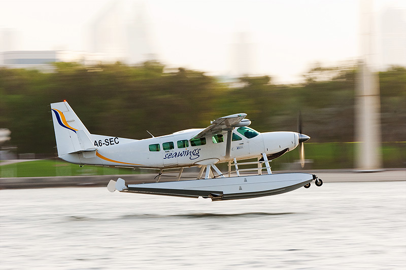 Seaplane flight in Dubai