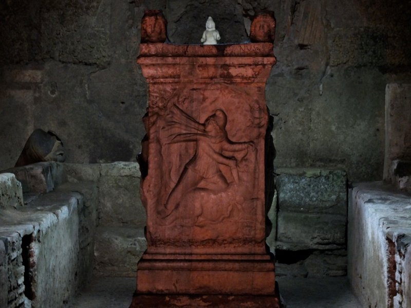 Mithraeum in the lowest floor in the Basilica of San Clemente