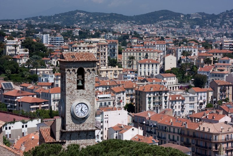 Clock-tower on Le Suquet hill