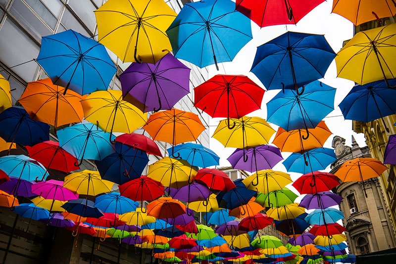 Umbrellas street
