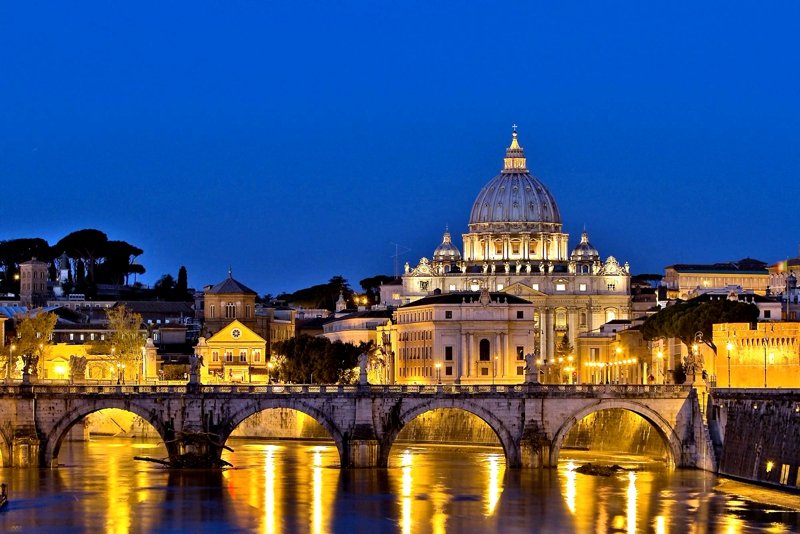 Vatican at night