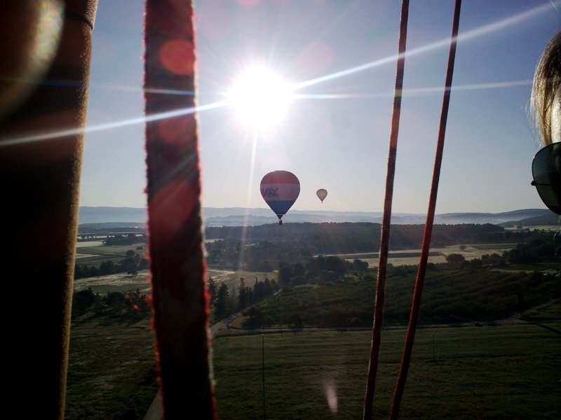 Hot air balloon trip