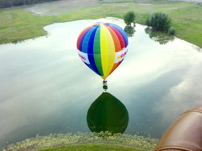 Hot air balloon trip