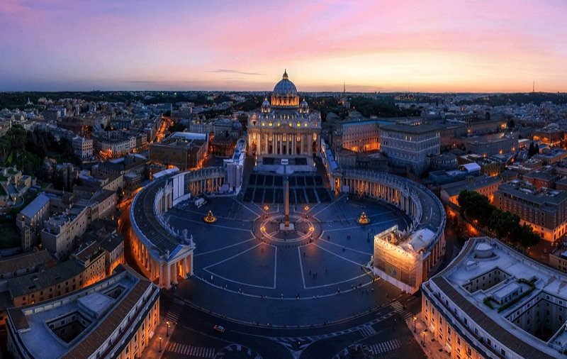 Vatican at night