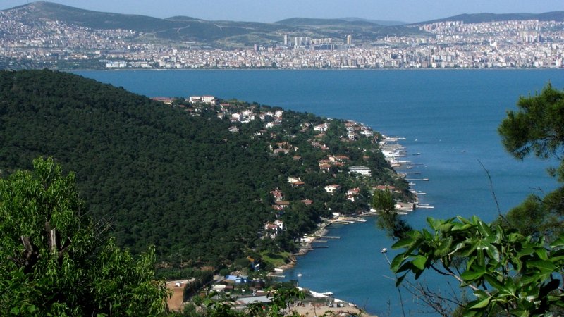Büyükada Island, view from the hill