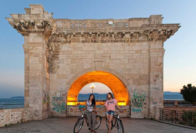 Biking along the Cagliari coast