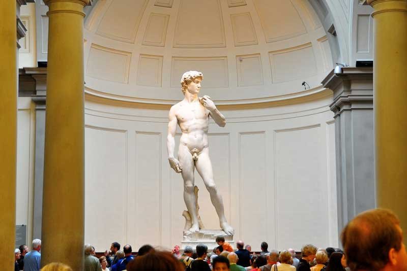 The Satue of David in the Gallery of the Academy of Fine Arts