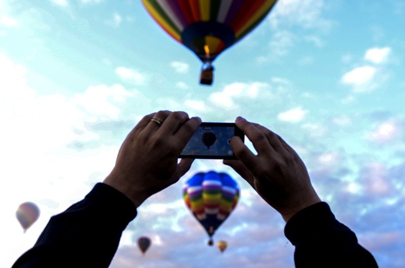 Flight on a air balloon