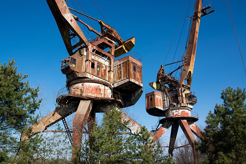 Port cranes, Pripyat