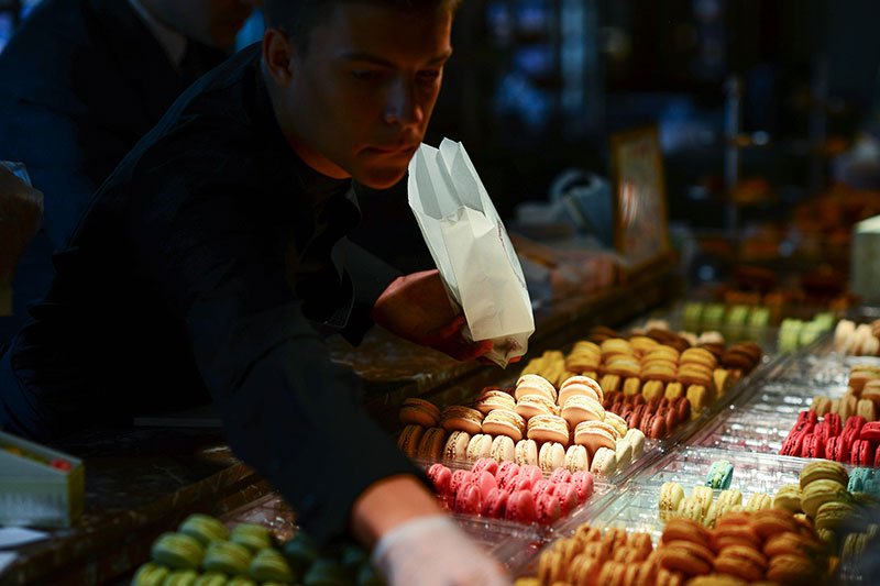 Assortment of macarons