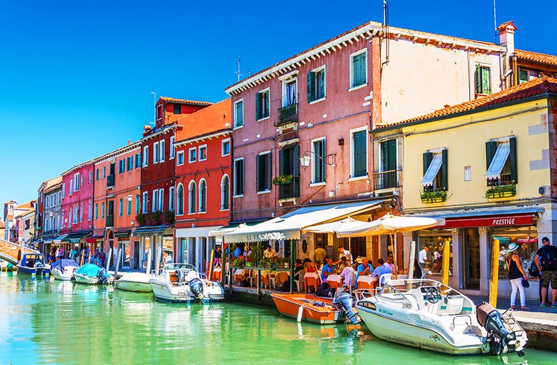 The Murano island, Venice