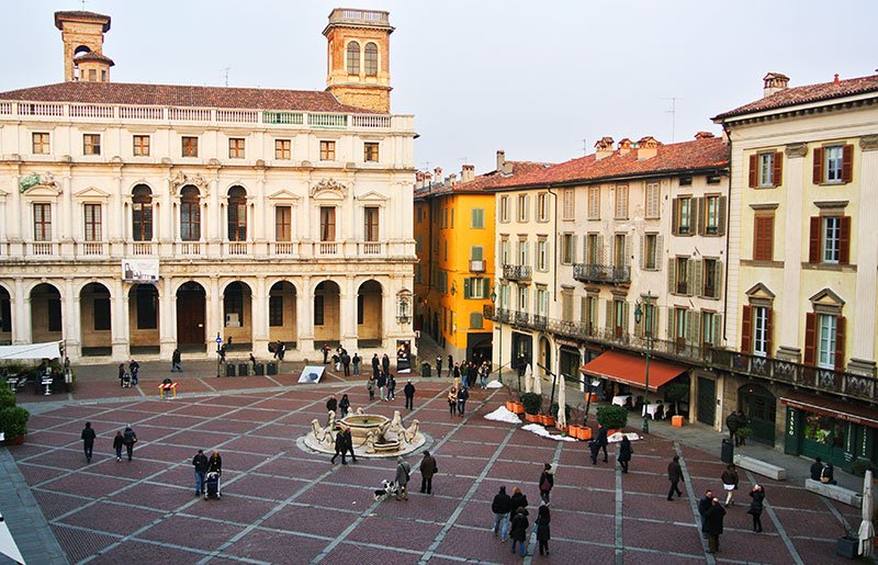 The Bergamo Cathedral Square, Milan