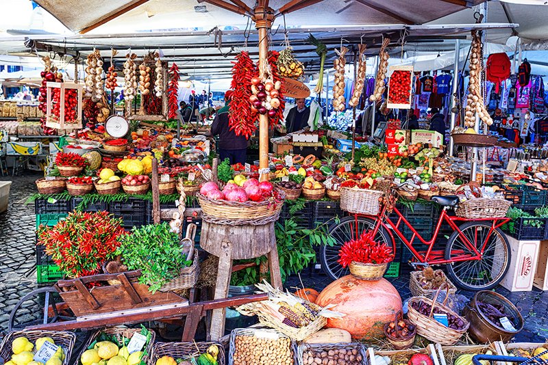 Campo de' Fiori market, Rome