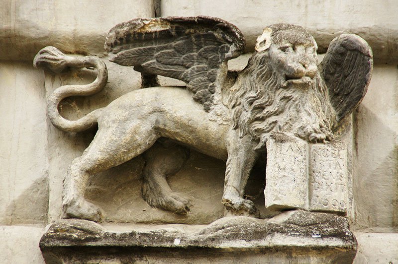 Winged lion, Lviv