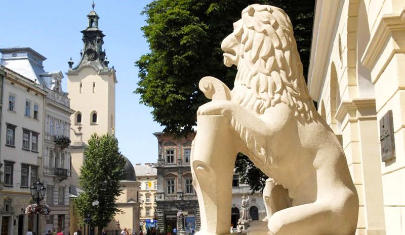 Lviv Town Hall lion, Lviv