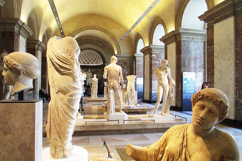 Statues in the Louvre