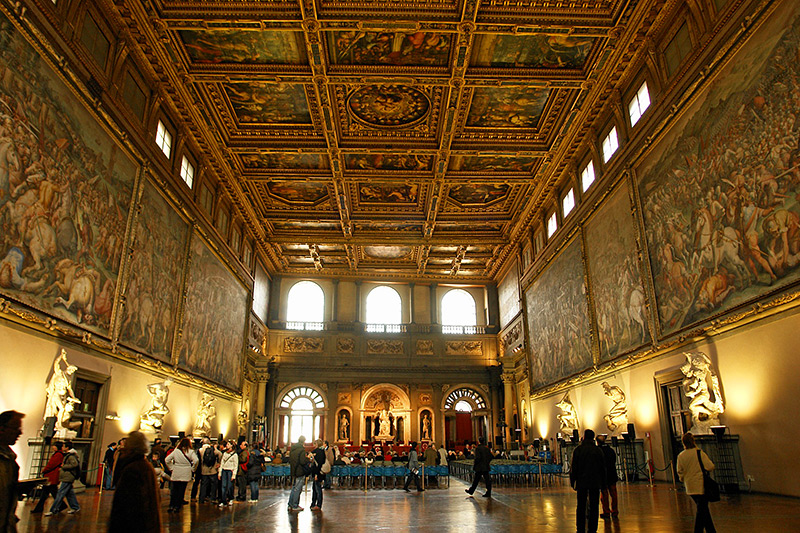 The Hall of the Five Hundred in Palazzo Vecchio