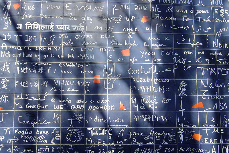 The Wall of Love in Paris