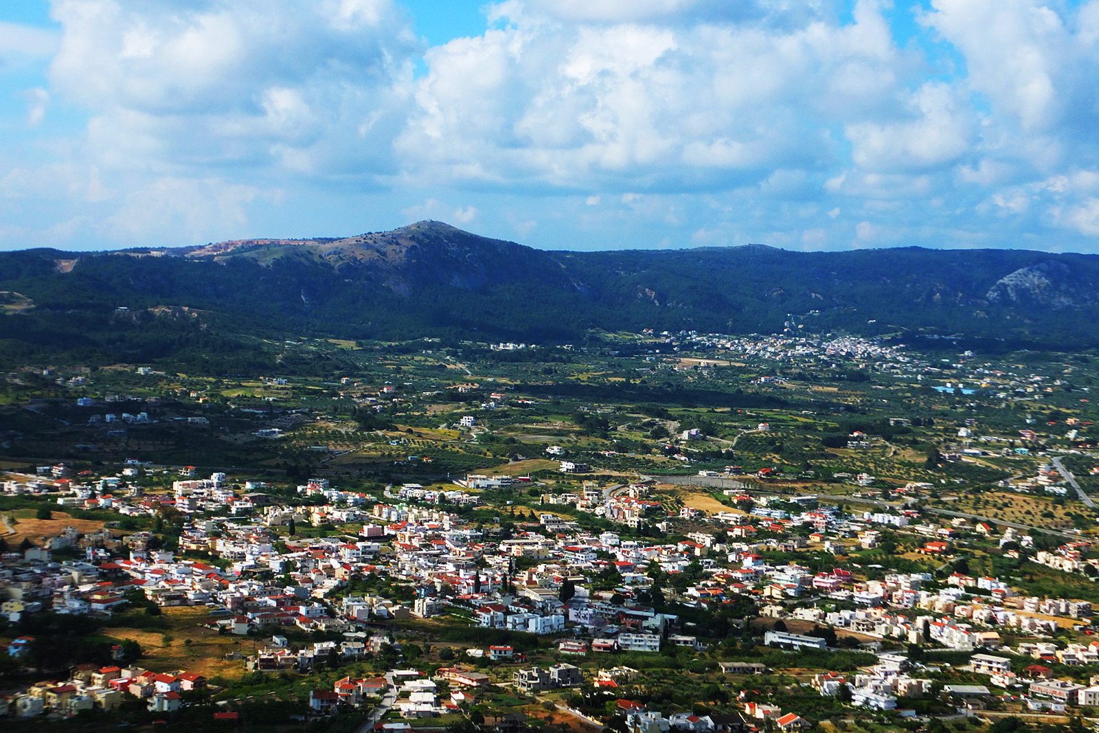 How to see the panorama of the two cities on Rhodes