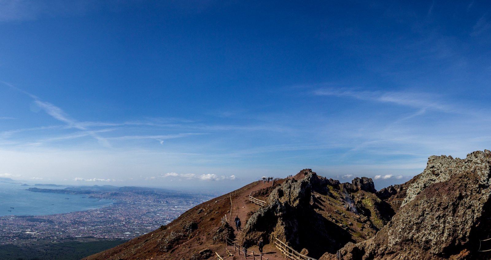 How to walk on the edge of the active volcano in Naples