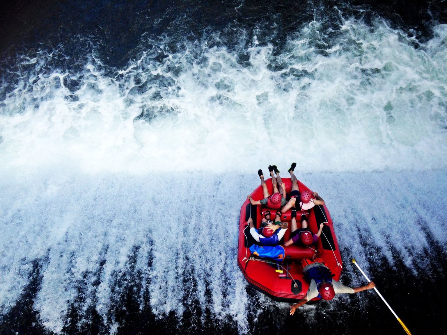 How to go rafting down Telaga Waja mountain river in Bali