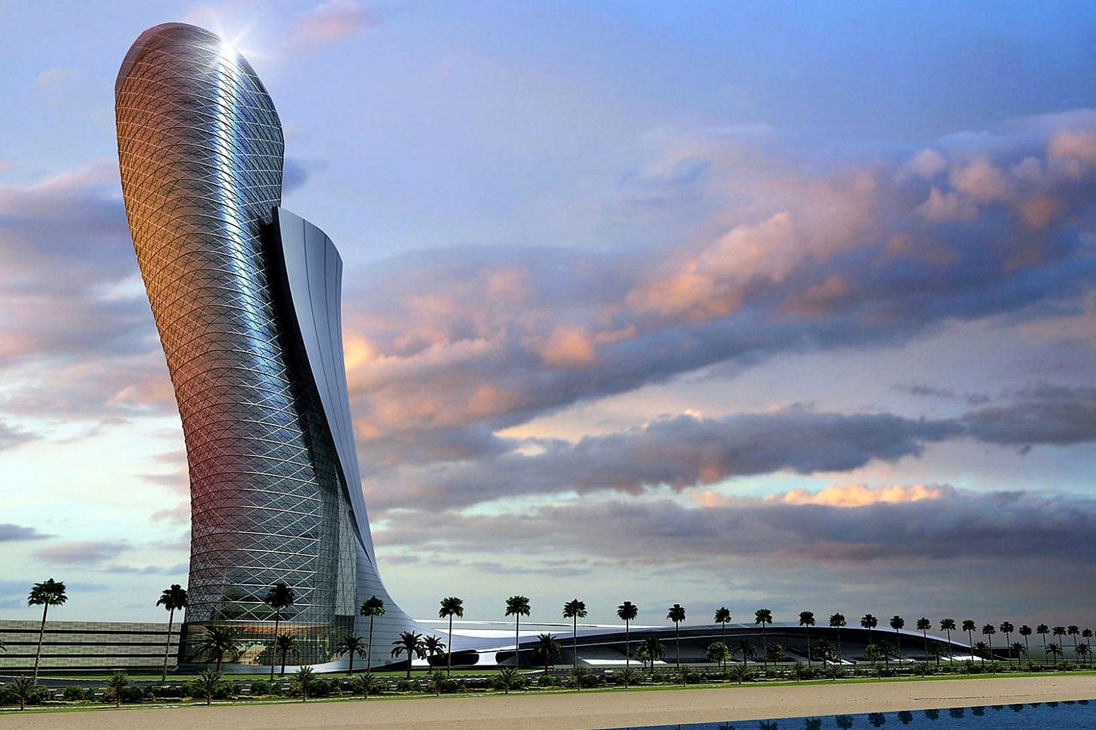 How to go up the Falling tower in Abu Dhabi