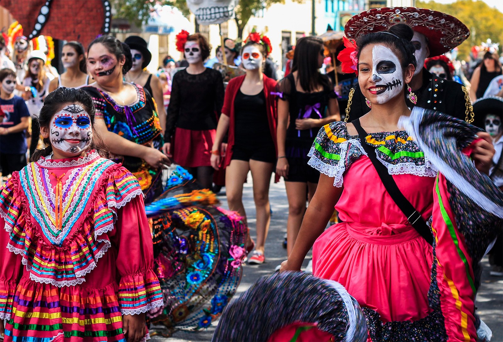 a participant of the Day of the Dead Festival, Mexico City