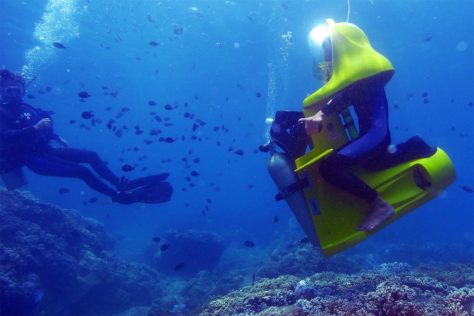 How to ride the underwater bike in Phuket