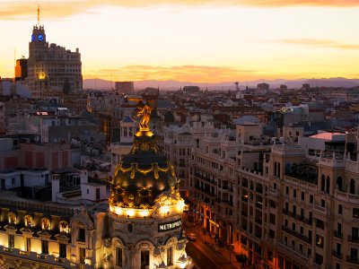 Enjoy Madrid from the roof of Circulo de Bellas Artes in Madrid