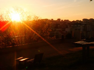 See sunset at Jardim do Torel in Lisbon