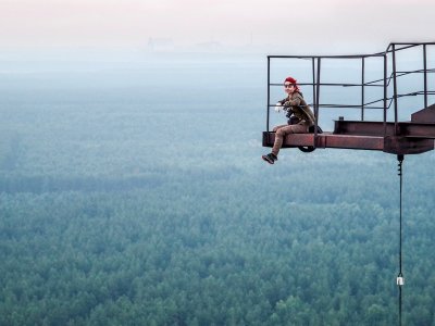 Climb to the secret station Duga radar in Chernobyl