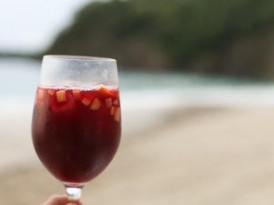 Drink sangria on the Barceloneta beach in Barcelona