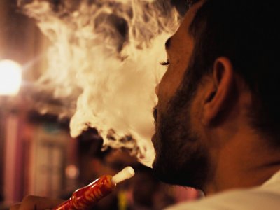 Smoke Turkish hookah in Istanbul
